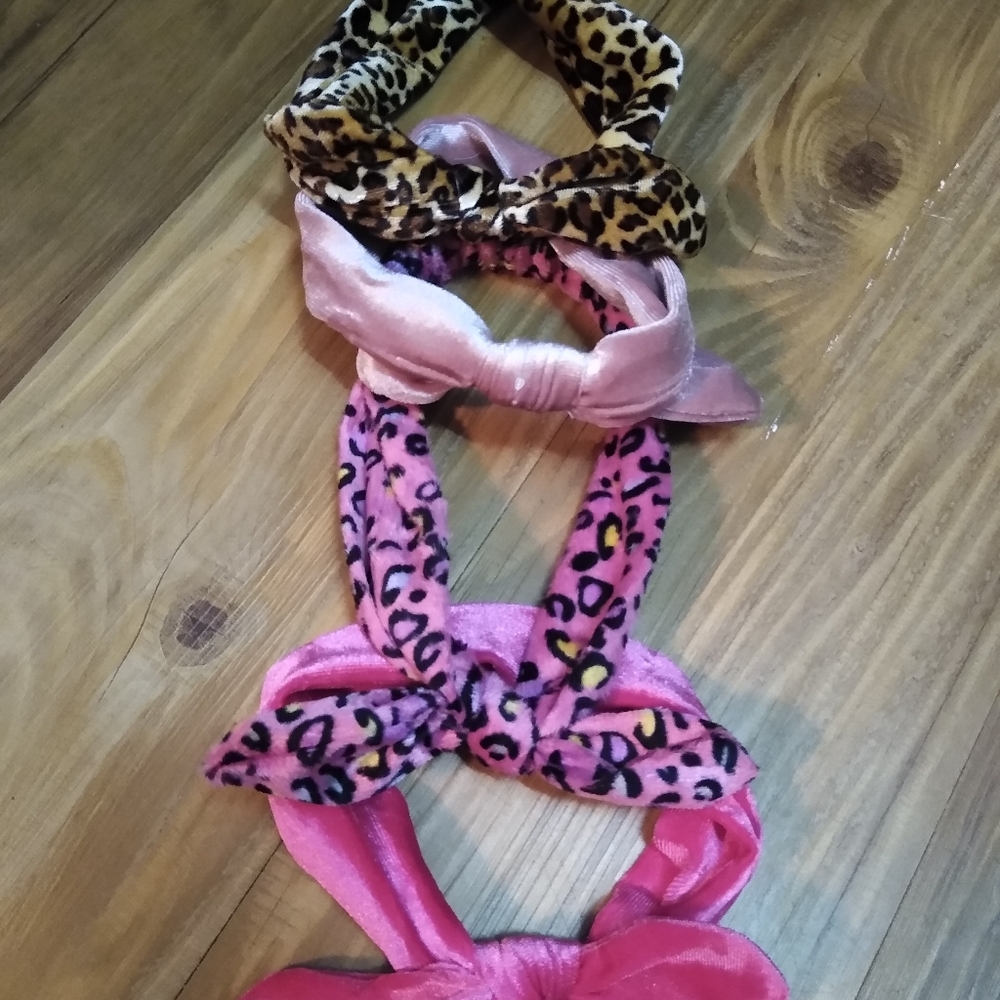Velour baby girl headbands